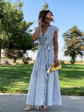 Formal Introduction Ruffle Maxi Gown