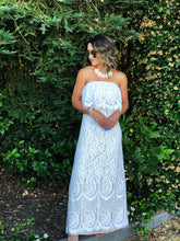 Time Stood Still Strapless Lace Gown