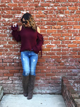 In the Moment Cold Shoulder Sweater