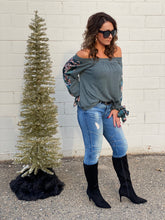 Wrapped with a Bow Thermal Contrast Top