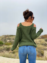 Cool and Collected Cold Shoulder Sweater