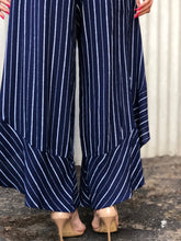 Coastal Stripe Ruffle Pants