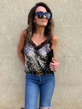 Obvious Choice Lace & Leopard Cami