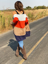 Sunless Days Pocketed Colorblock Cardigan