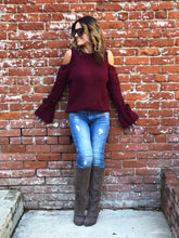 In the Moment Cold Shoulder Sweater