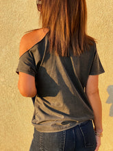 For the Fun of it Cut-Out Mineral Wash T-Shirt