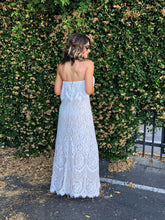 Time Stood Still Strapless Lace Gown