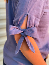 Abel Button Down Bow Sleeve Blouse