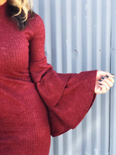 Devoted Bell Sleeve Sweater Dress