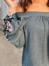 Wrapped with a Bow Thermal Contrast Top