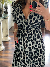 Untamed Leopard Button Down Maxi Dress