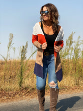 Sunless Days Pocketed Colorblock Cardigan