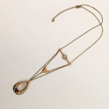 Burnish Metallic Stone Embellished Necklace