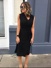 Boss Babe Collared Wrap Tie Dress