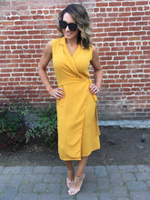 Boss Babe Collared Wrap Tie Dress