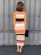 Samantha Sweater Stripe Midi Dress