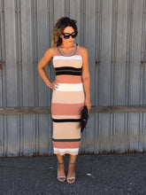 Samantha Sweater Stripe Midi Dress