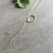 Teale Teardrop Double Layer Necklace