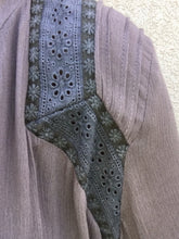 Genevieve Long Crochet Detail Top