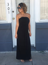 Sunset Pocketed Strapless Maxi