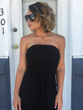 Sunset Pocketed Strapless Maxi