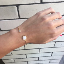 Gwyneth Ivory Stone Cuff Bracelet