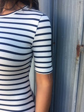 Sail Away Navy Stripe T-Shirt Dress