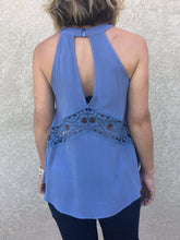 Aeryn Periwinkle Lace Accent Top